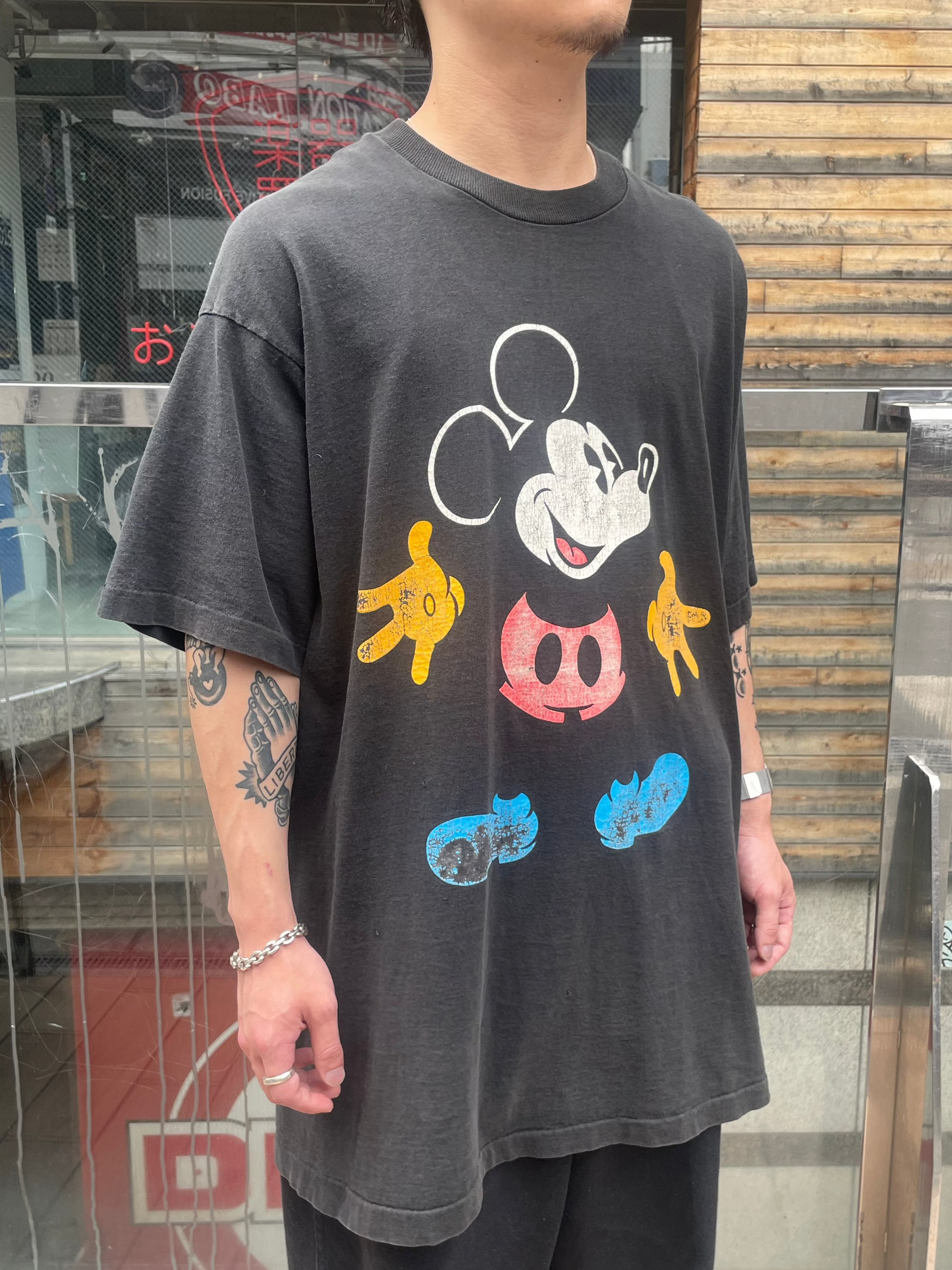 90's「Mickey& Co」USA製 キャラクターTシャツ