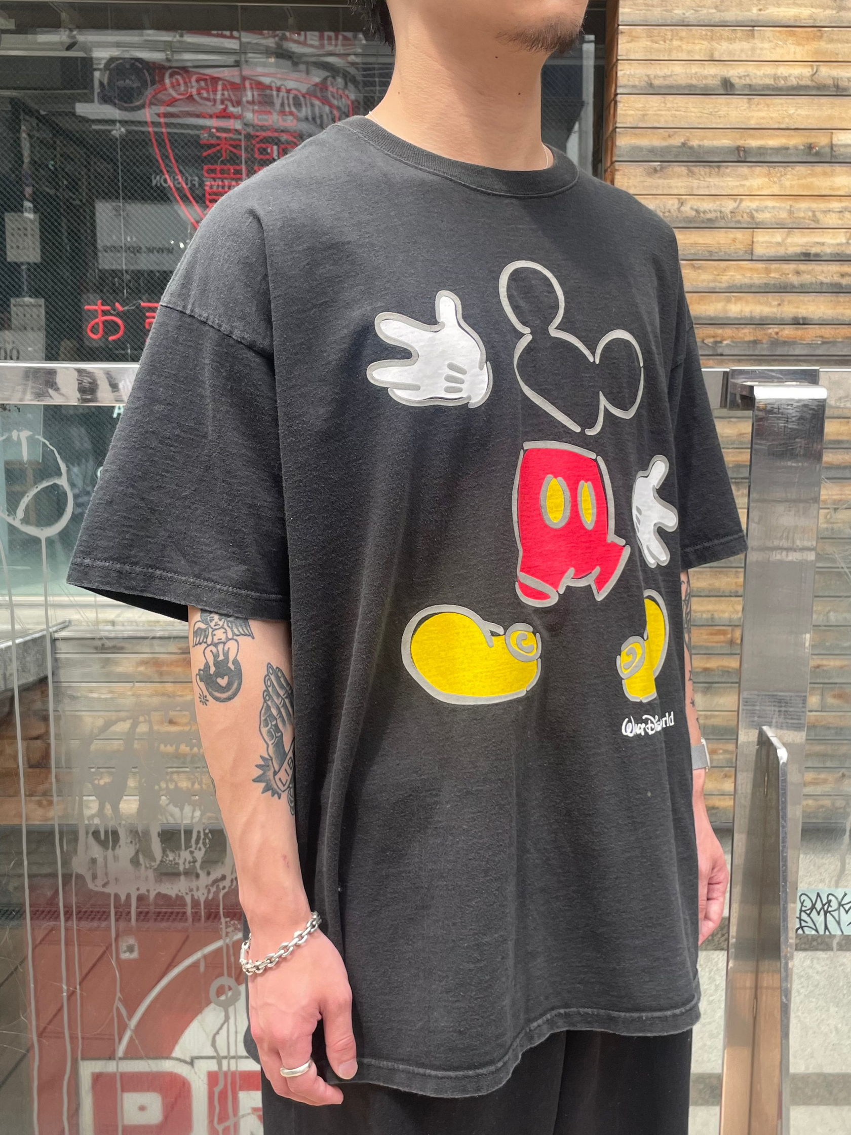 90's DISNEY「Mickey」USA製 キャラクターTシャツ