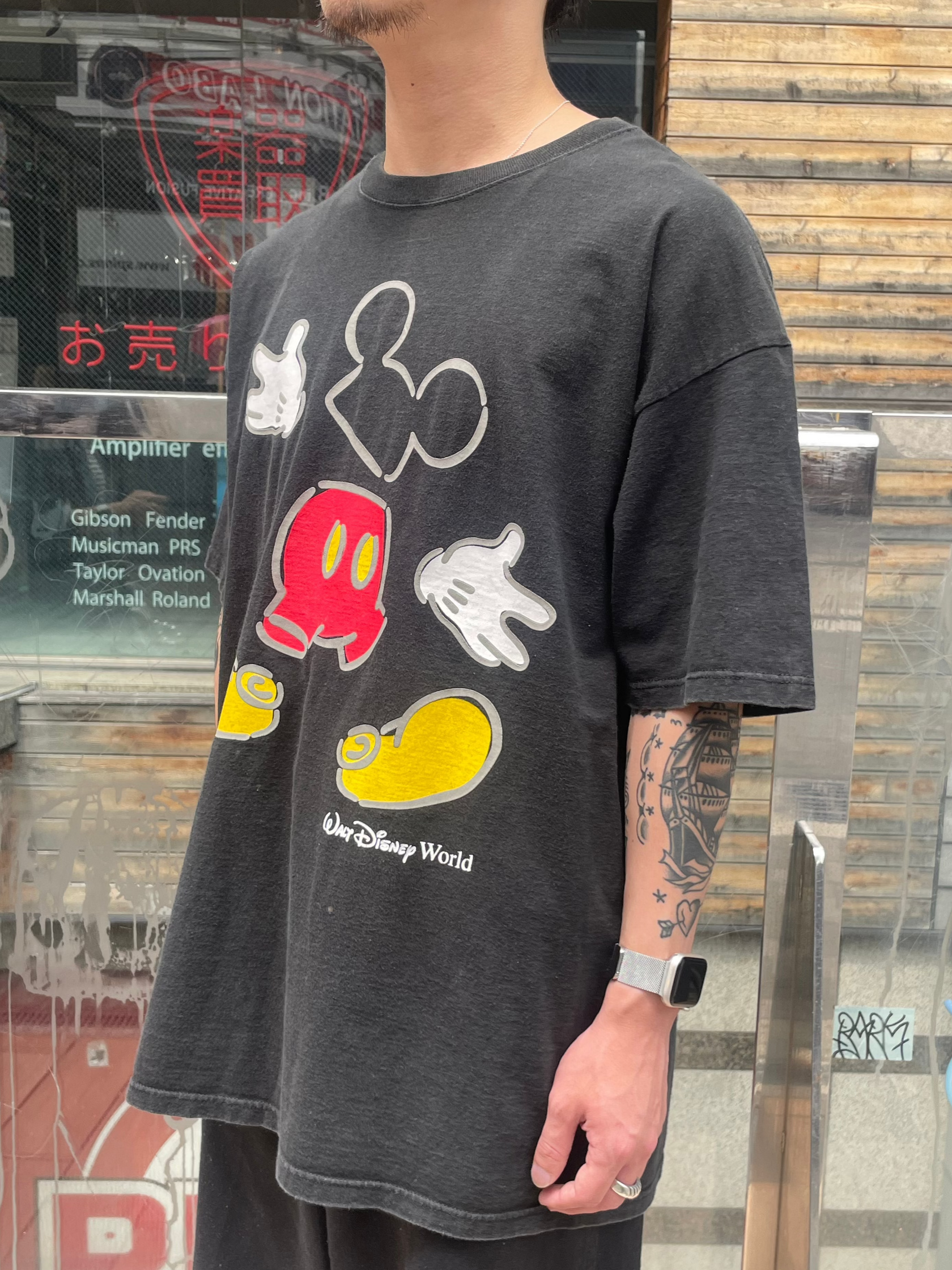 90's DISNEY「Mickey」USA製 キャラクターTシャツ