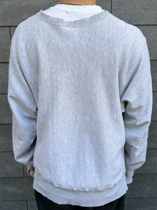 90's Champion「REVERSE WEAVE」カプセル入り 3段プリント スウェット
