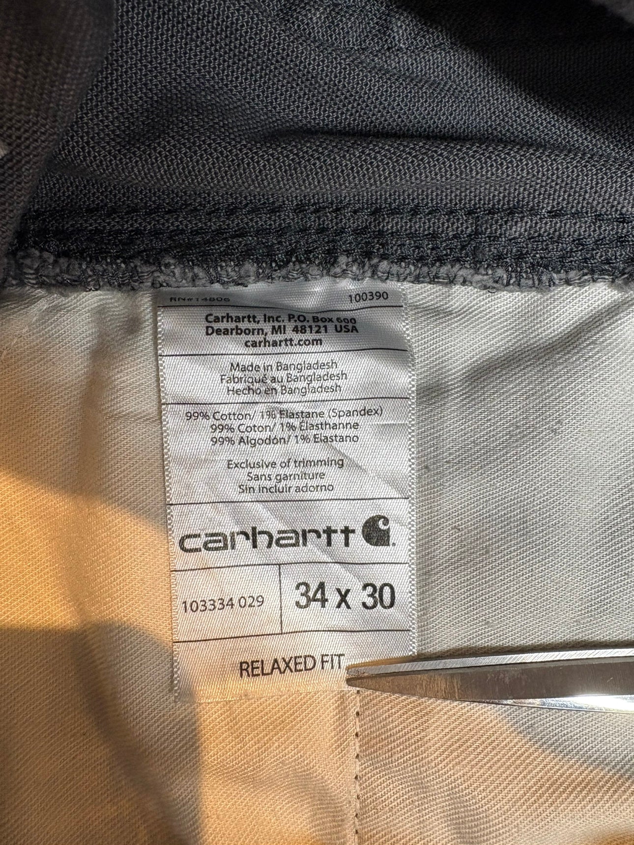 00's CARHART「DOUBLE NKEE PANT」ワークパンツ