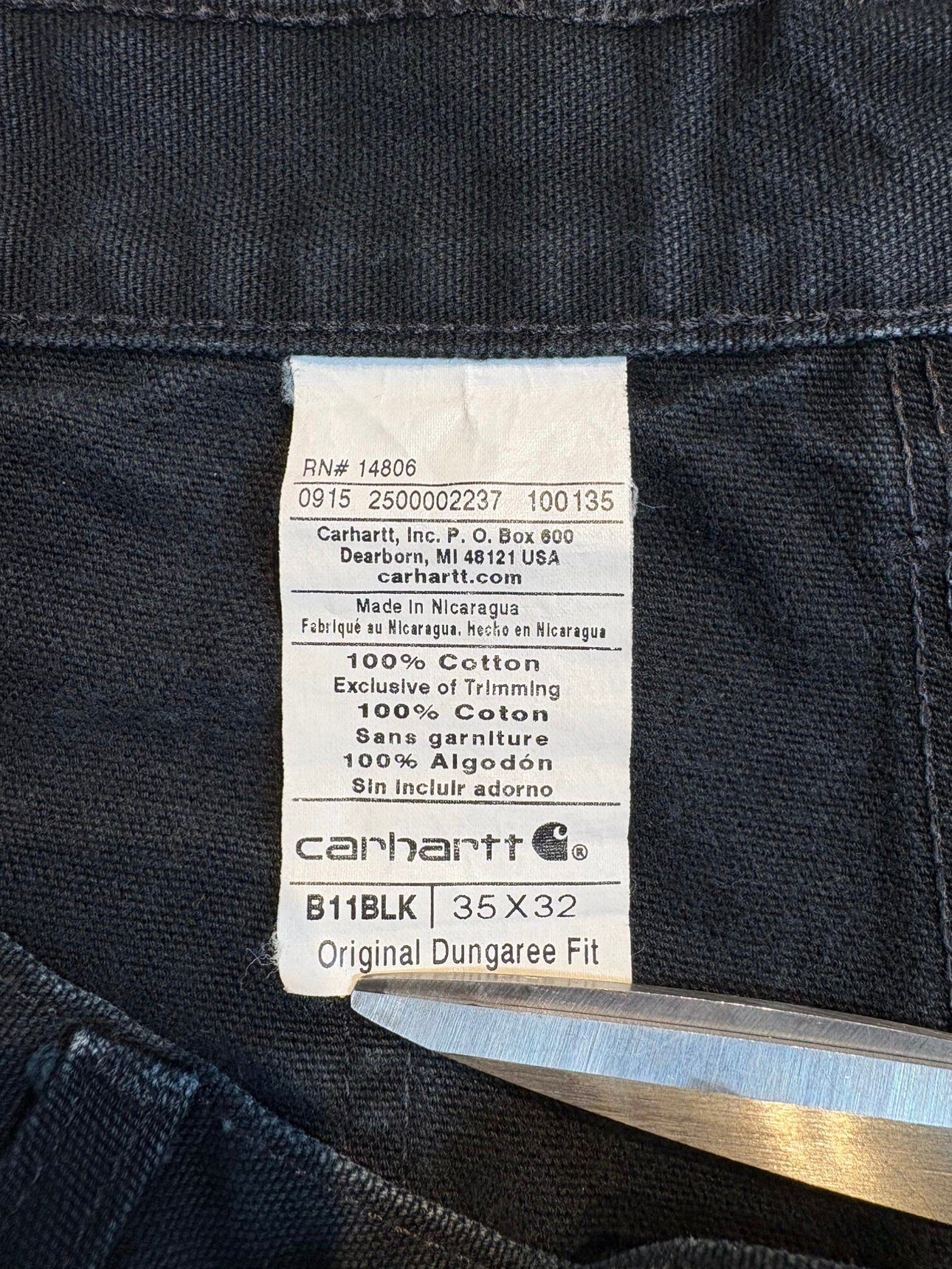 00's CARHARTT 「Original Dungaree Fit」ワークーパンツ