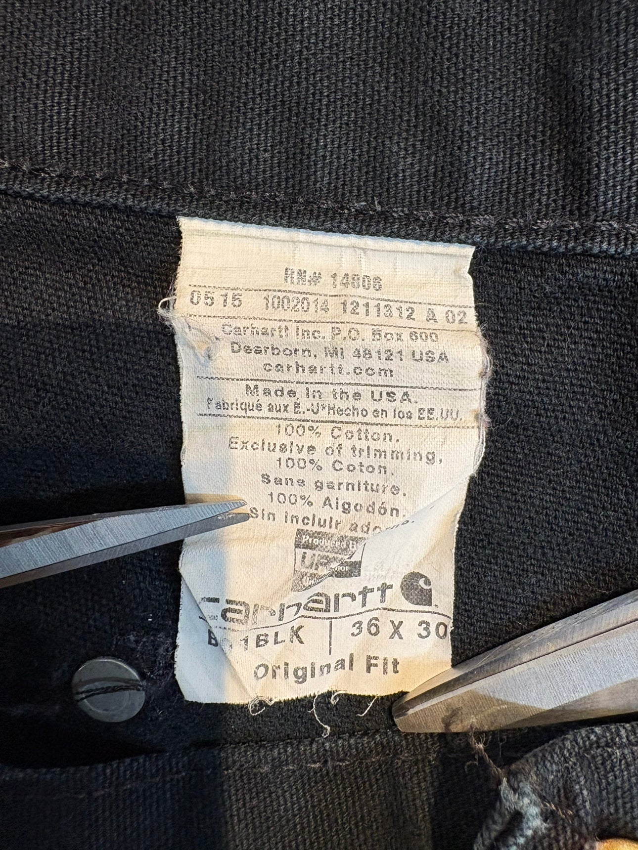 00's CARHART「DOUBLE NKEE PANT」USA製 ワークパンツ