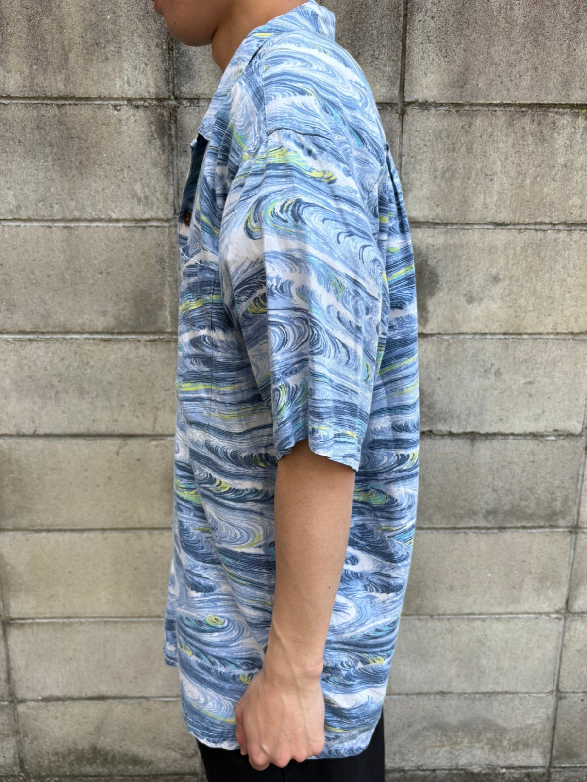 00's PATAGONIA「Pataloha "UZUSHIO"」オープンカラーアロハシャツ