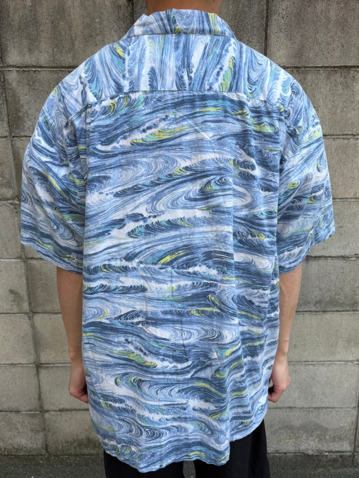 00's PATAGONIA「Pataloha "UZUSHIO"」オープンカラーアロハシャツ