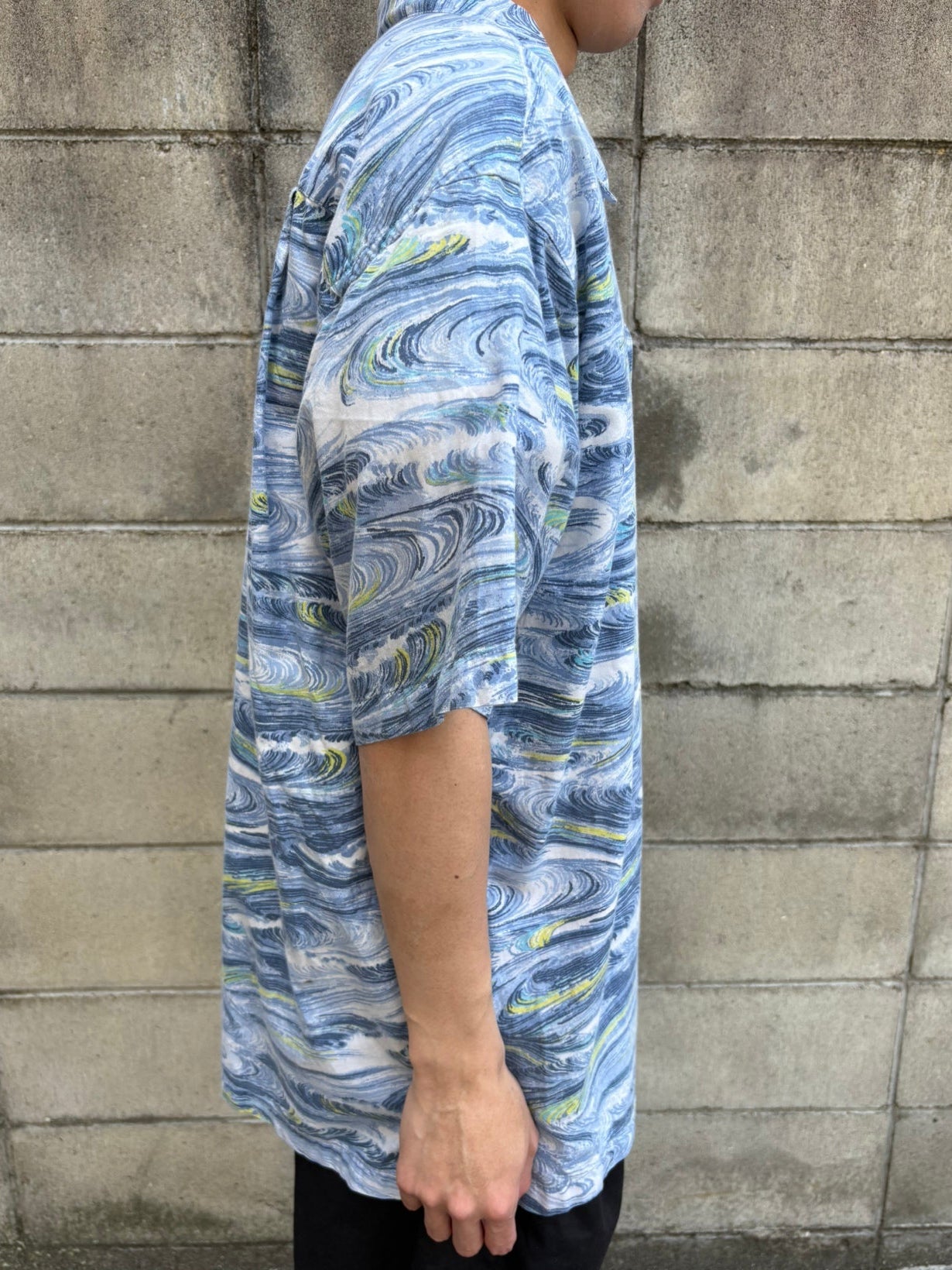 00's PATAGONIA「Pataloha "UZUSHIO"」オープンカラーアロハシャツ