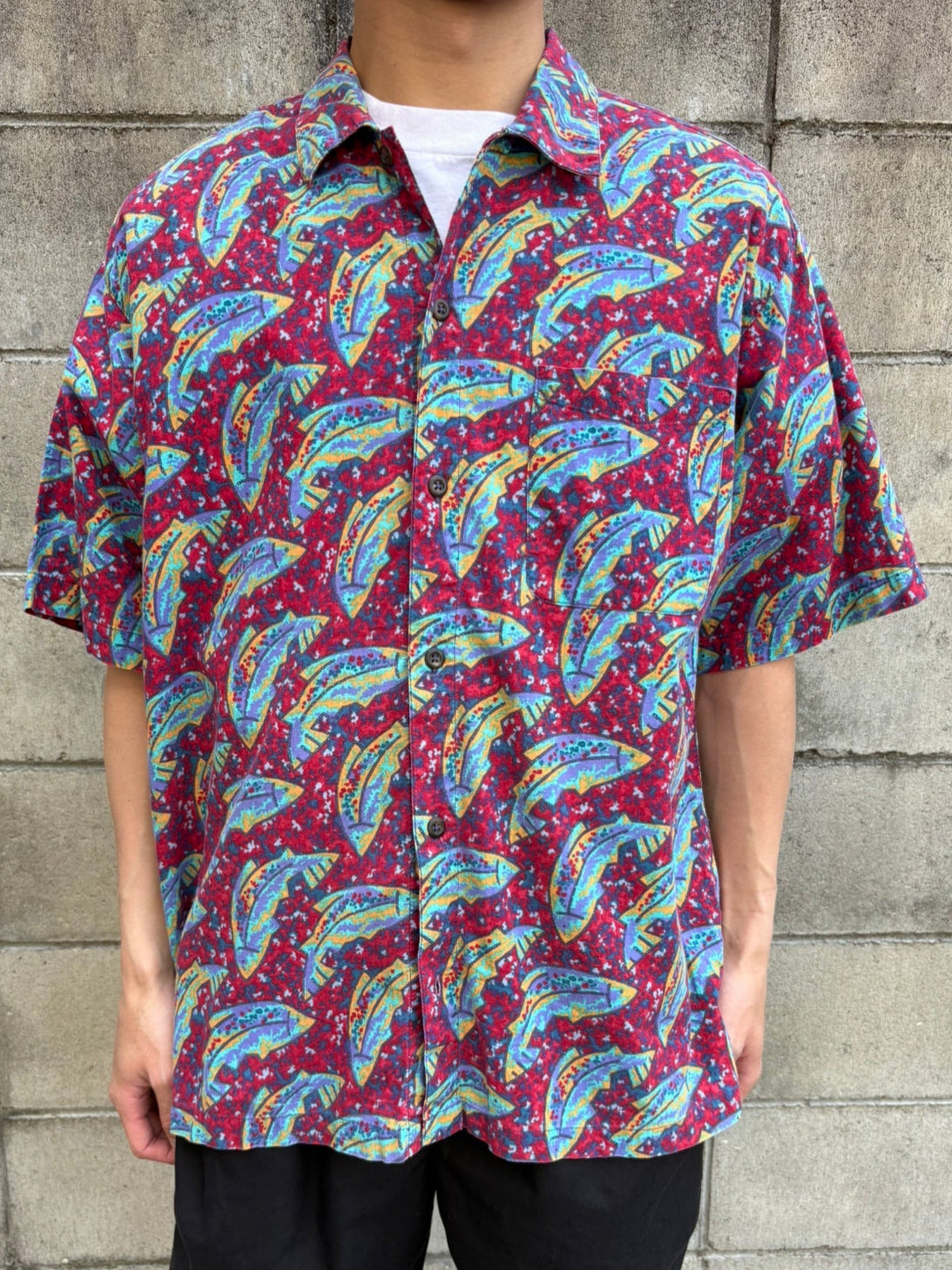 90's PATAGONIA「A/C Shirt "Fish"」アロハシャツ