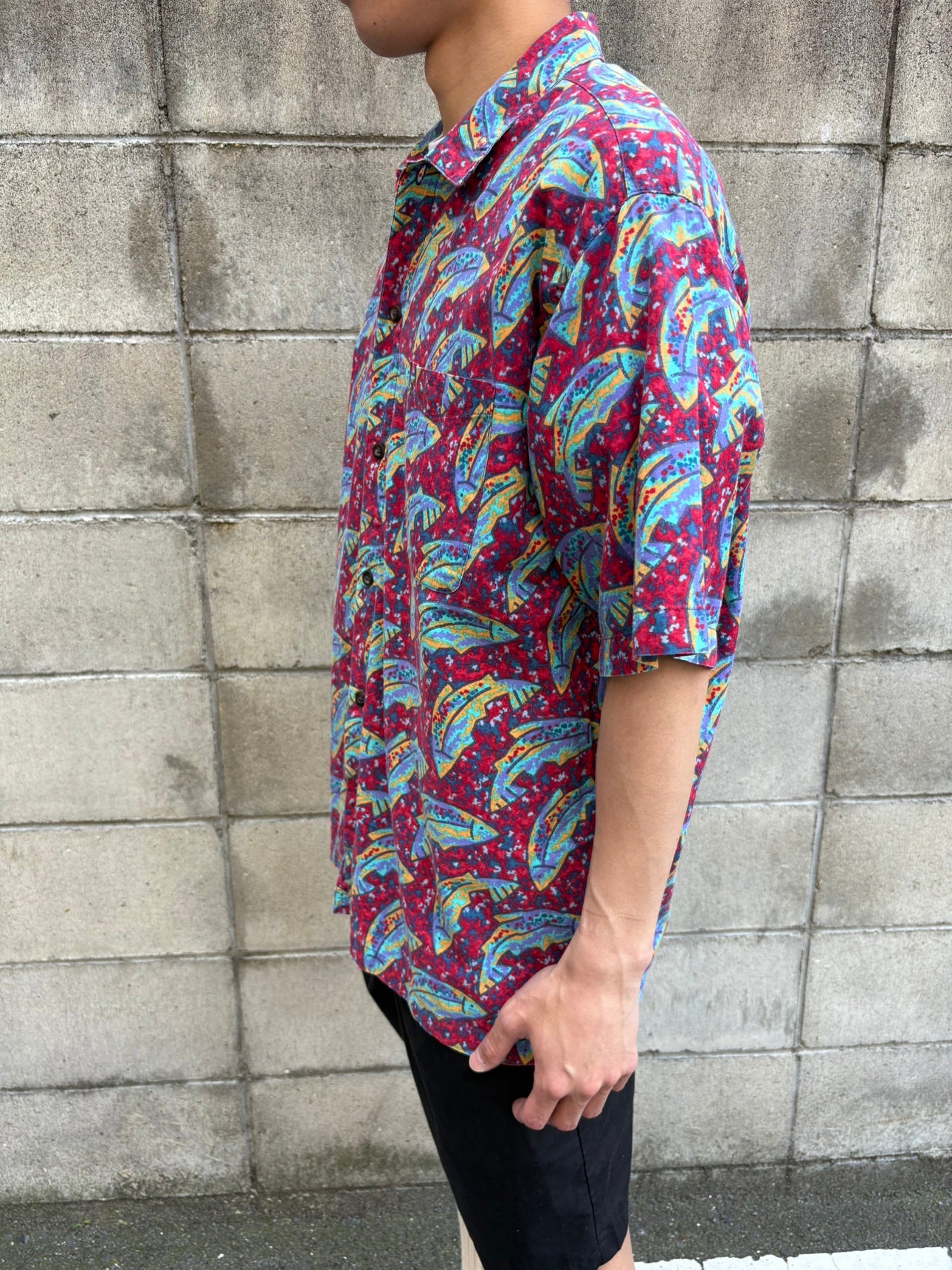 90's PATAGONIA「A/C Shirt "Fish"」アロハシャツ