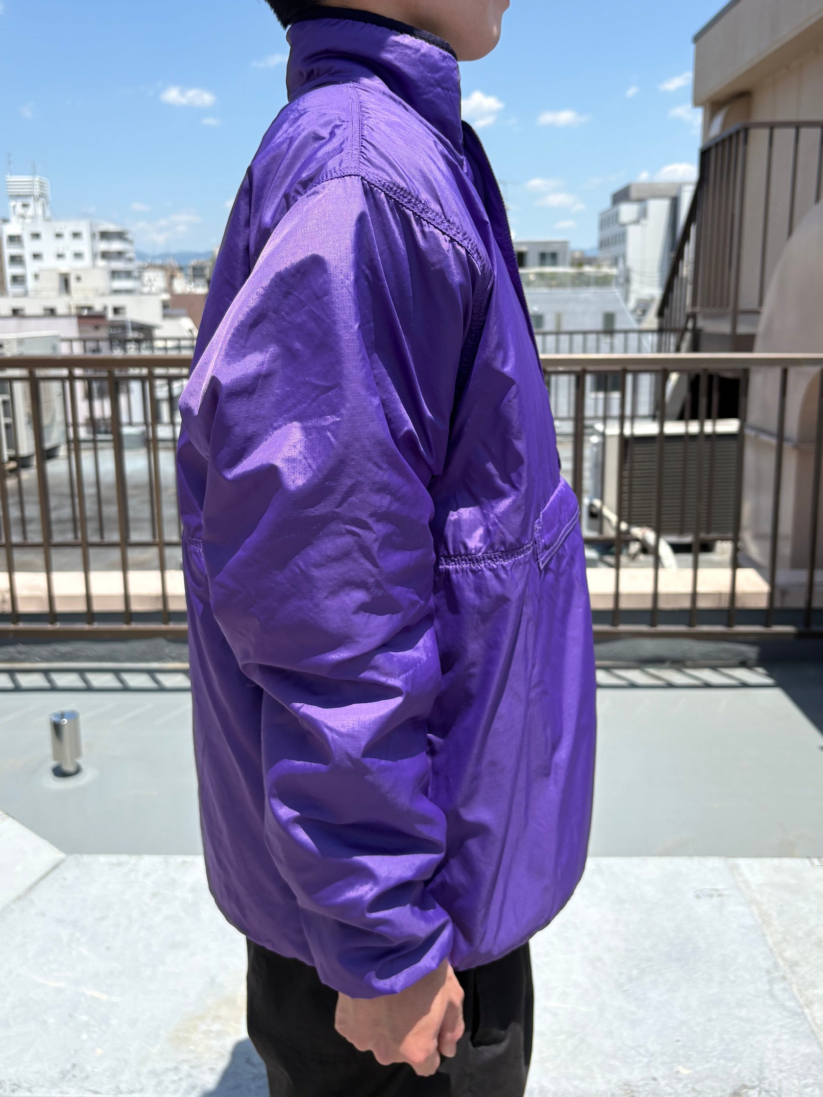 90's PATAGONIA「Glissade」リバーシブルフリースナイロンジャケット