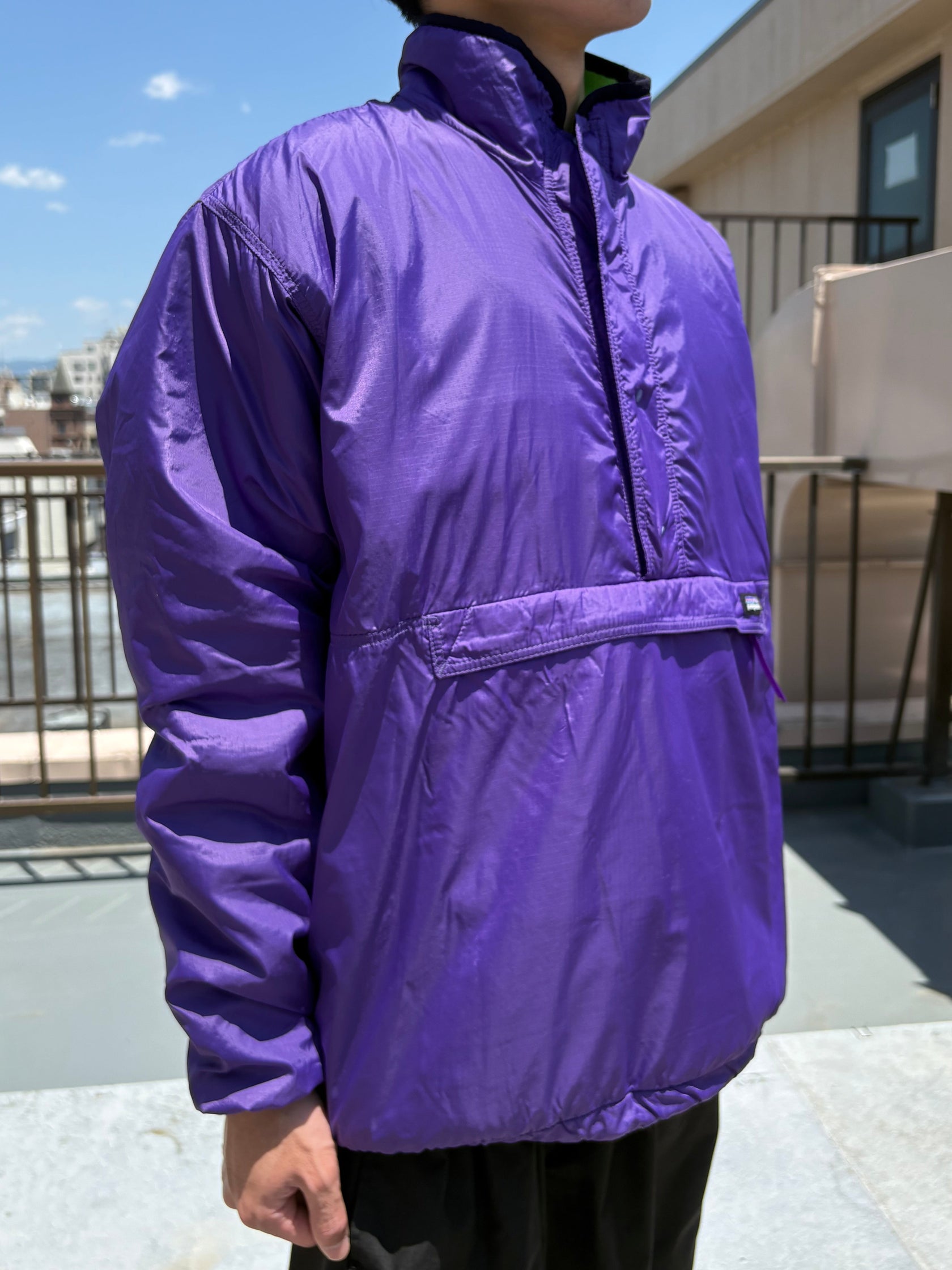 90's PATAGONIA「Glissade」リバーシブルフリースナイロンジャケット