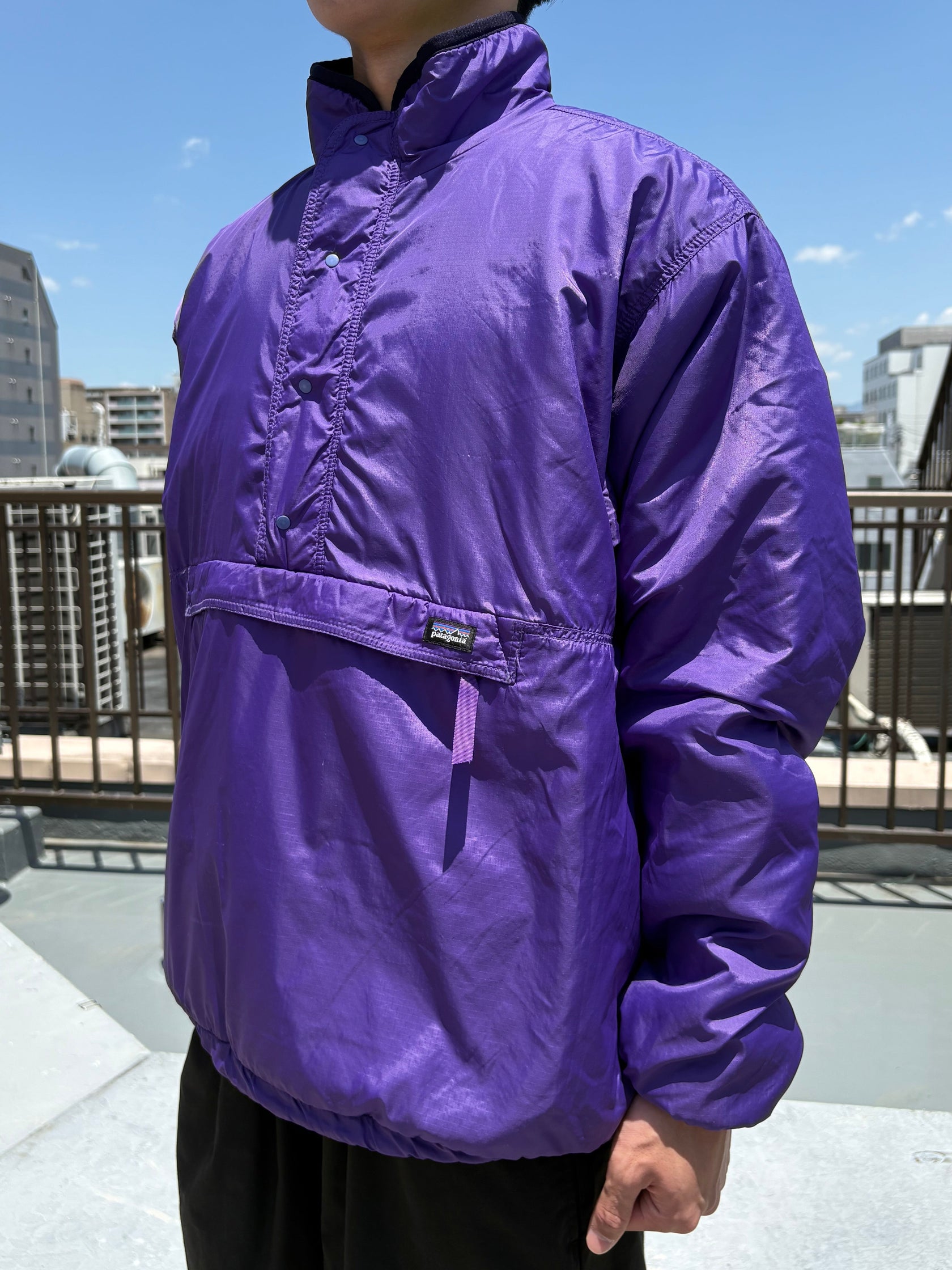 90's PATAGONIA「Glissade」リバーシブルフリースナイロンジャケット