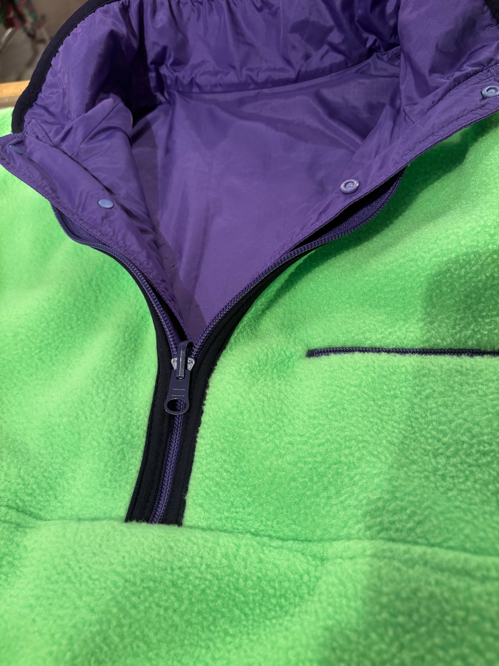 90's PATAGONIA「Glissade」リバーシブルフリースナイロンジャケット