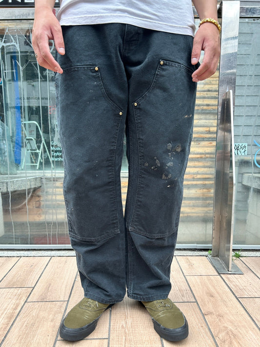 00's CARHART「DOUBLE NKEE PANT」USA製 ワークパンツ
