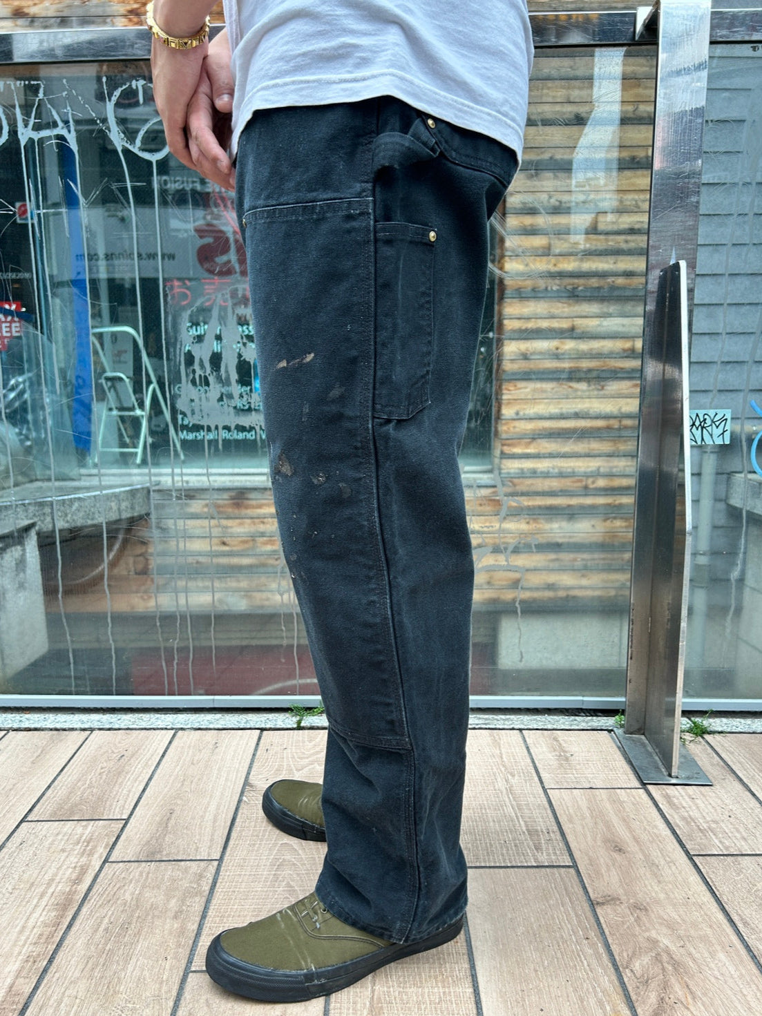 00's CARHART「DOUBLE NKEE PANT」USA製 ワークパンツ