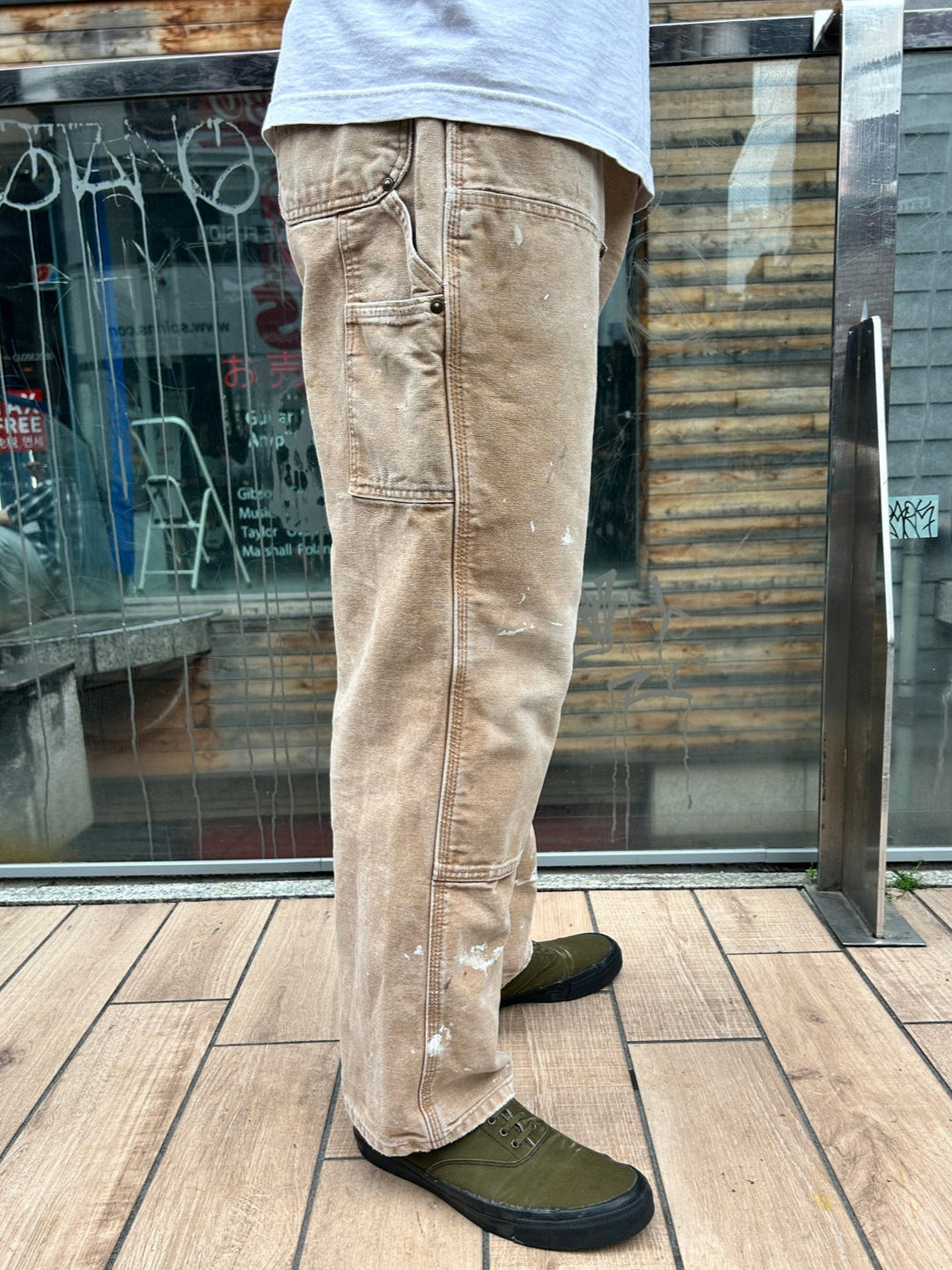 00's CARHART「DOUBLE NKEE PANT」ワークパンツ
