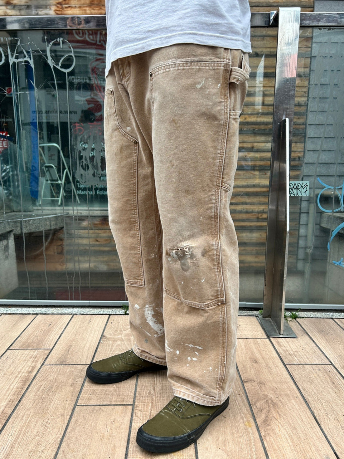 00's CARHART「DOUBLE NKEE PANT」ワークパンツ
