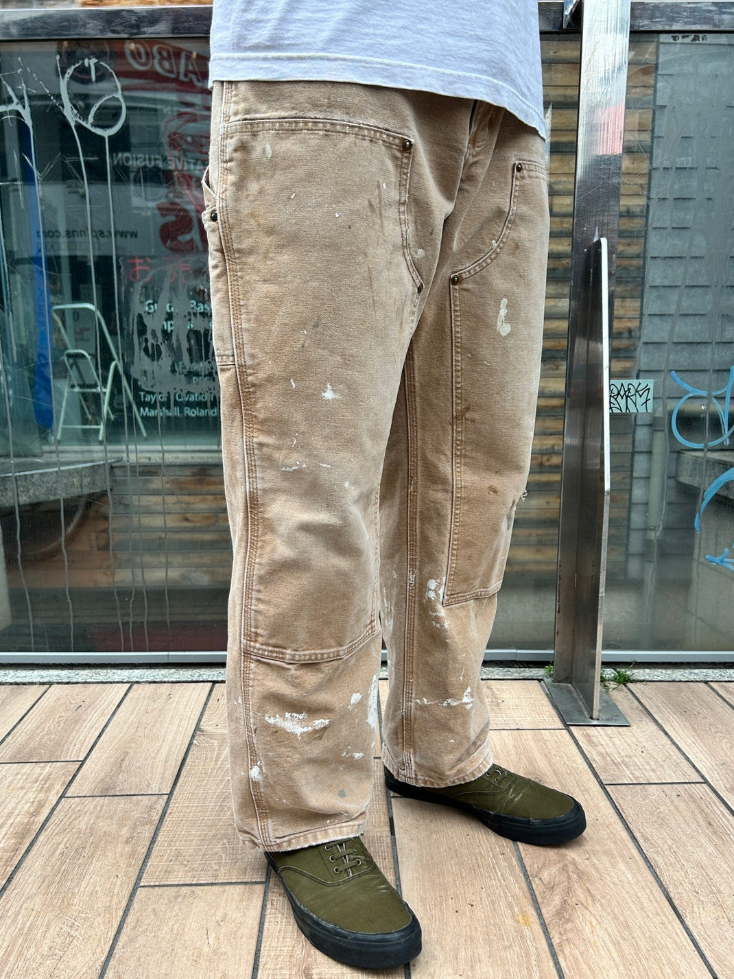 00's CARHART「DOUBLE NKEE PANT」ワークパンツ