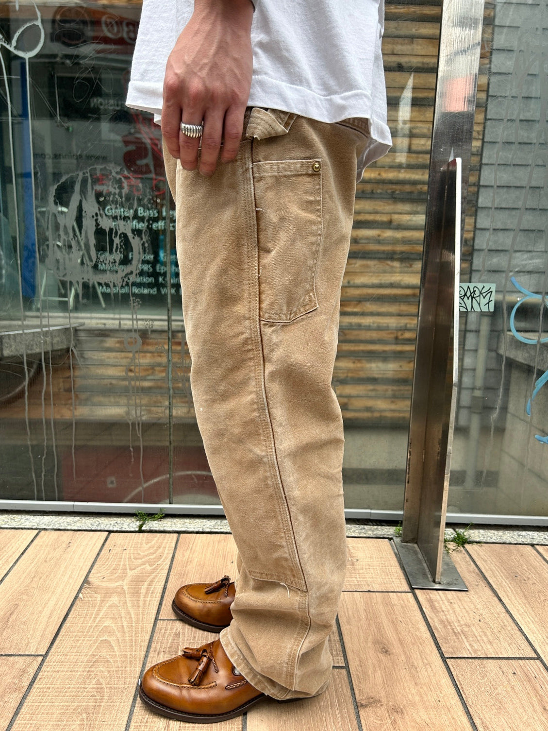 00's CARHART 「DOUBLE NKEE PANT」USA製 ワークパンツ