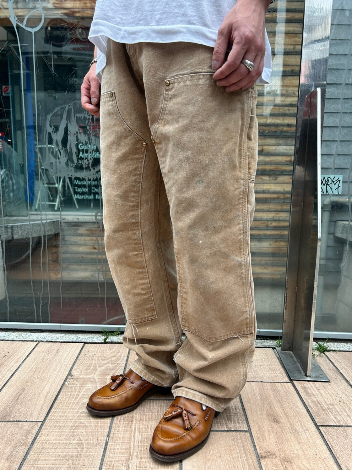 00's CARHART 「DOUBLE NKEE PANT」USA製 ワークパンツ