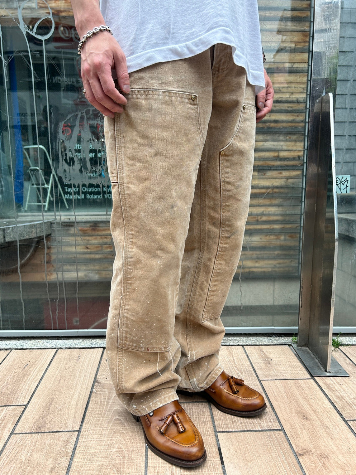00's CARHART 「DOUBLE NKEE PANT」USA製 ワークパンツ