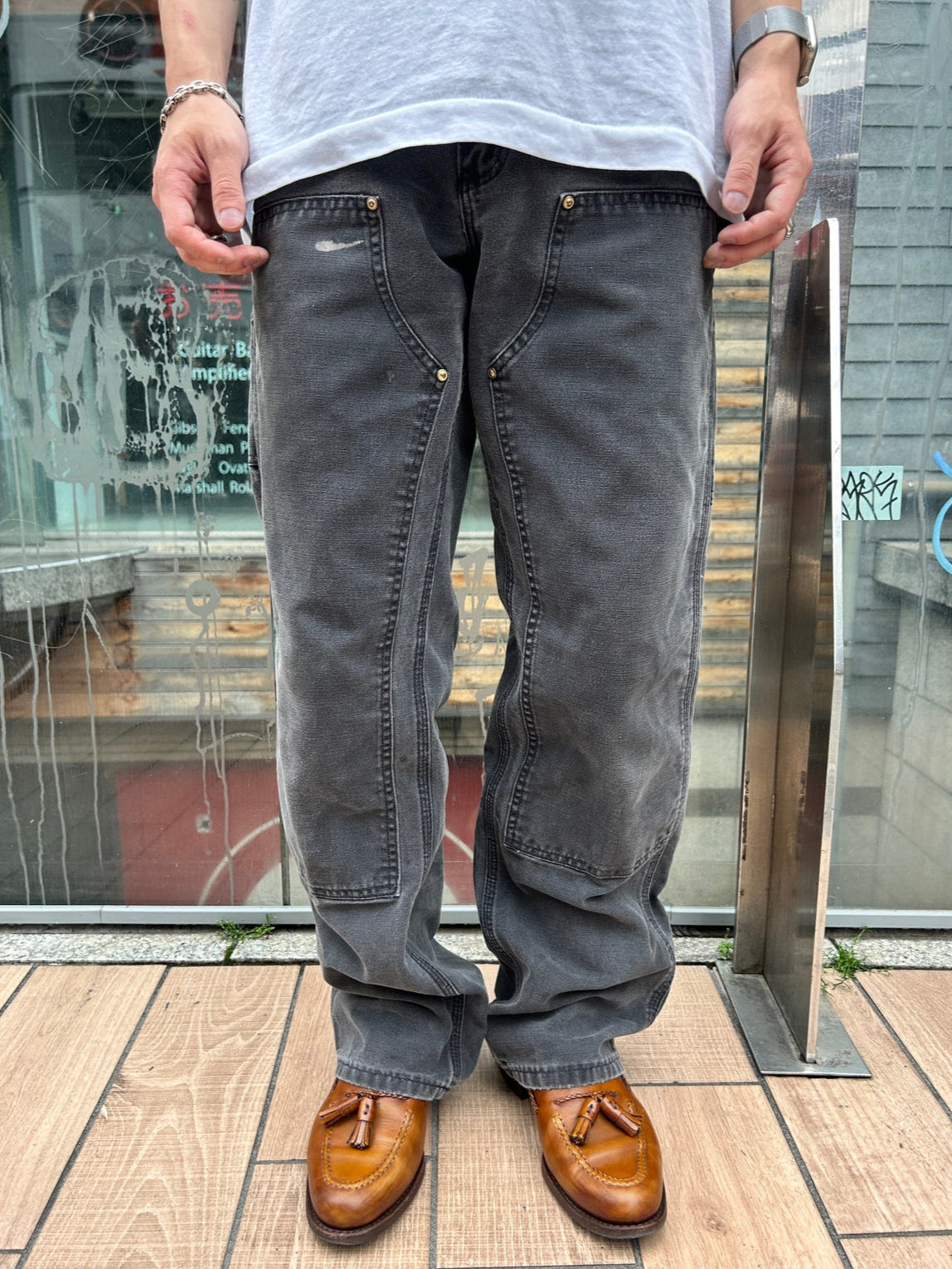 00's CARHART「DOUBLE NKEE PANT」ワークパンツ