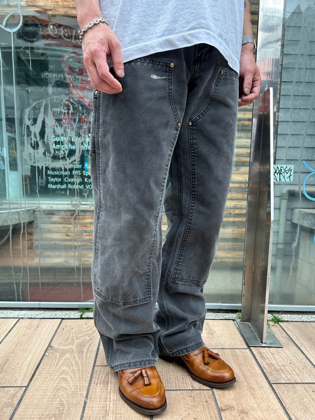00's CARHART「DOUBLE NKEE PANT」ワークパンツ