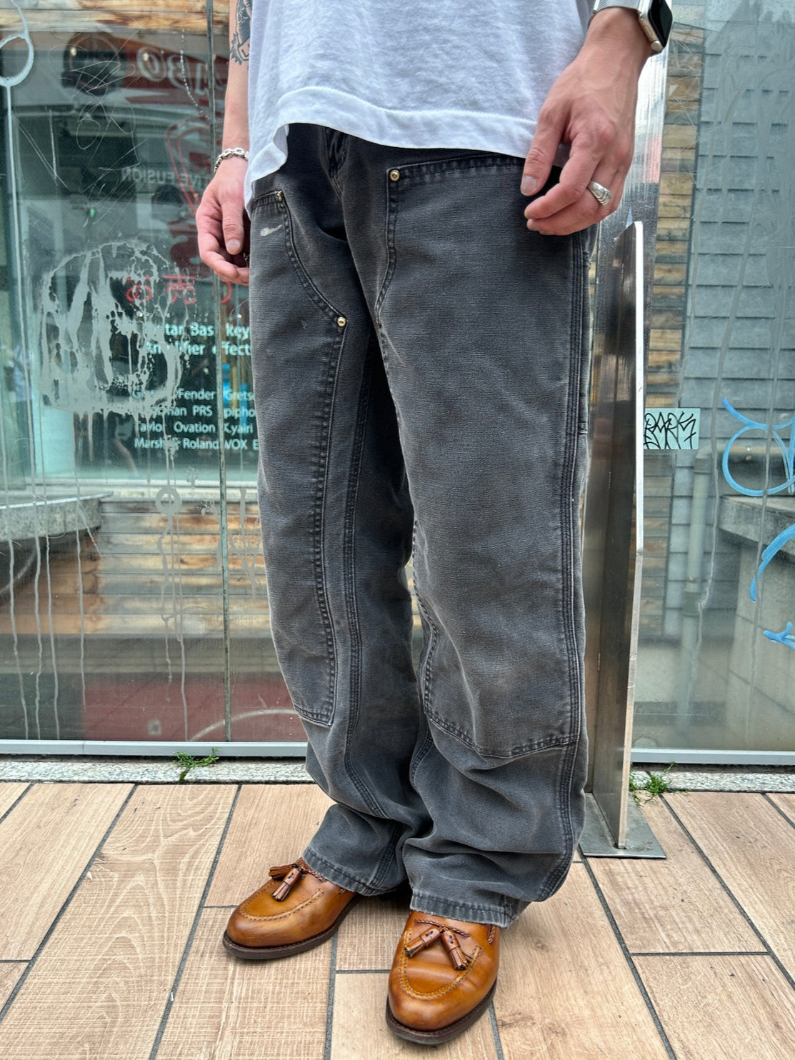 00's CARHART「DOUBLE NKEE PANT」ワークパンツ