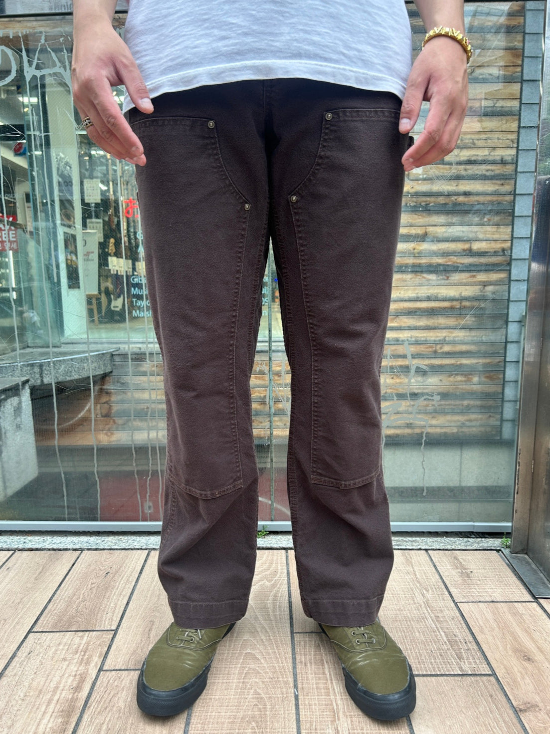 00's CARHART「DOUBLE NKEE PANT」ワークパンツ