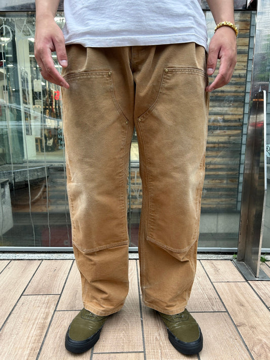 00's CARHART「DOUBLE NKEE PANT」USA製 ワークパンツ