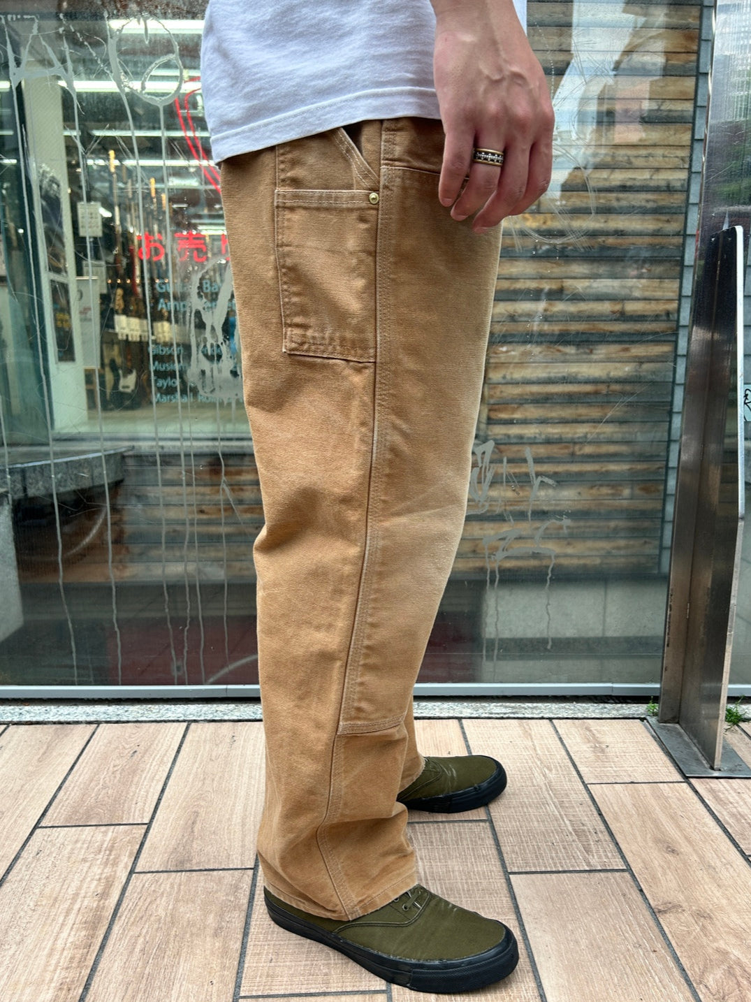 00's CARHART「DOUBLE NKEE PANT」USA製 ワークパンツ
