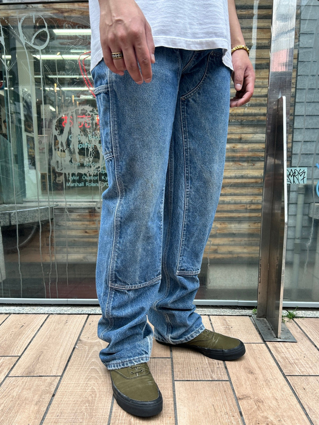 00's CARHART「DOUBLE NKEE PANT」デニムパンツ