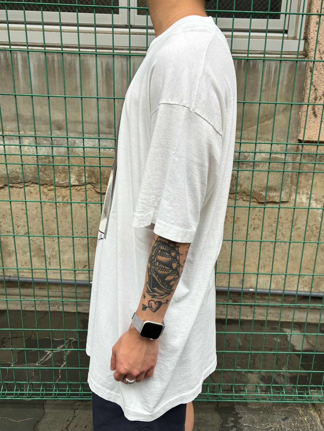 90's「LOVE MARILYN COLLECTION」USA製 ホワイトTシャツ