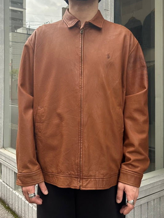 90's RALPH LAUREN 「REAL LAMBSKIN」スウィングトップ