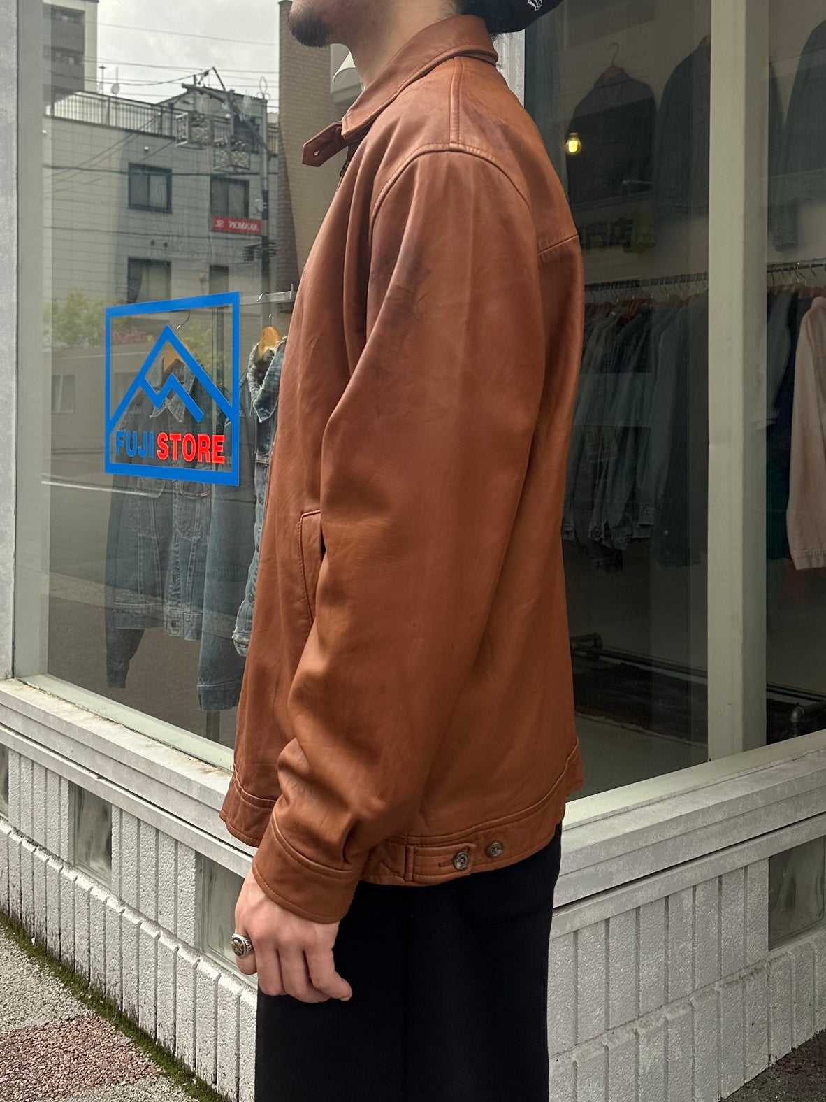90's RALPH LAUREN 「REAL LAMBSKIN」スウィングトップ