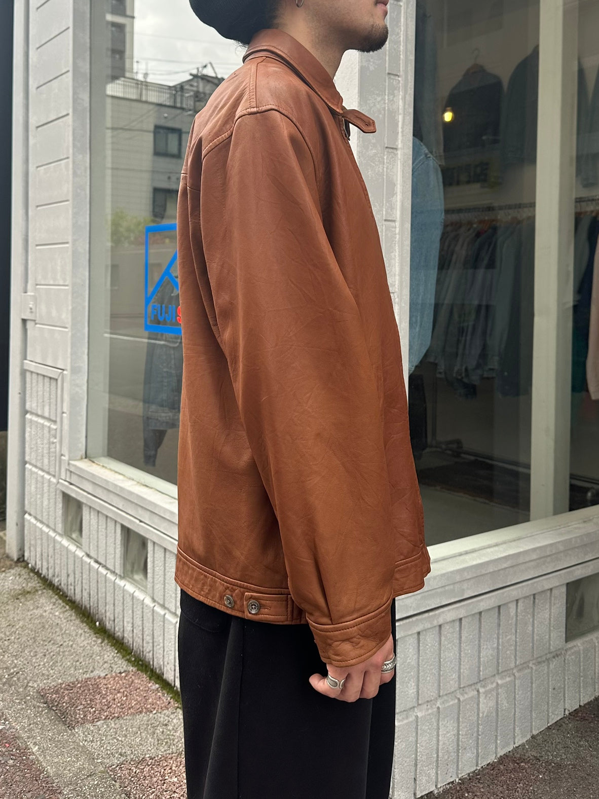 90's RALPH LAUREN 「REAL LAMBSKIN」スウィングトップ