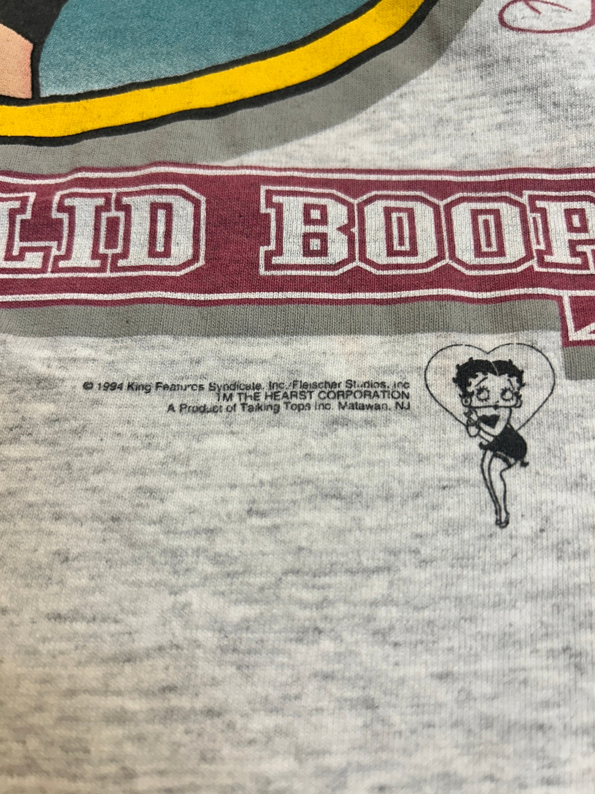 90's BETTY BOOP「HARD AS STEEL」USA製 キャラクターTシャツ