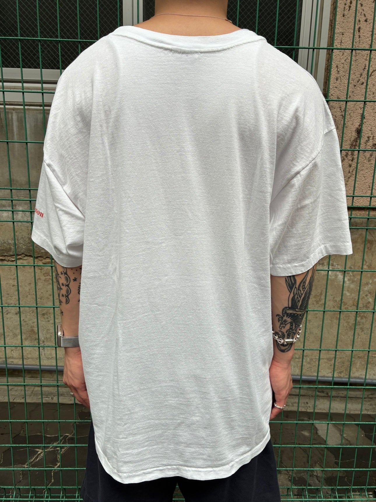 90's「CANON OPTIMUM」USA製 ホワイトTシャツ