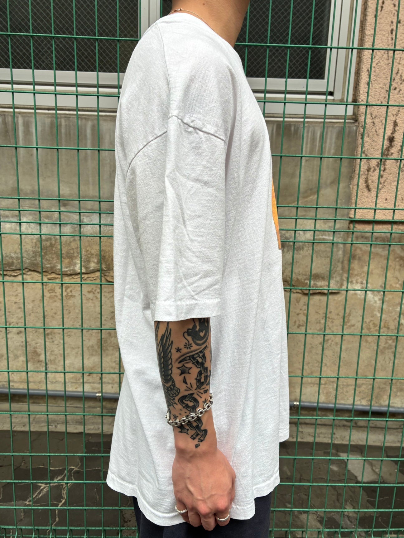 90's「CANON OPTIMUM」USA製 ホワイトTシャツ