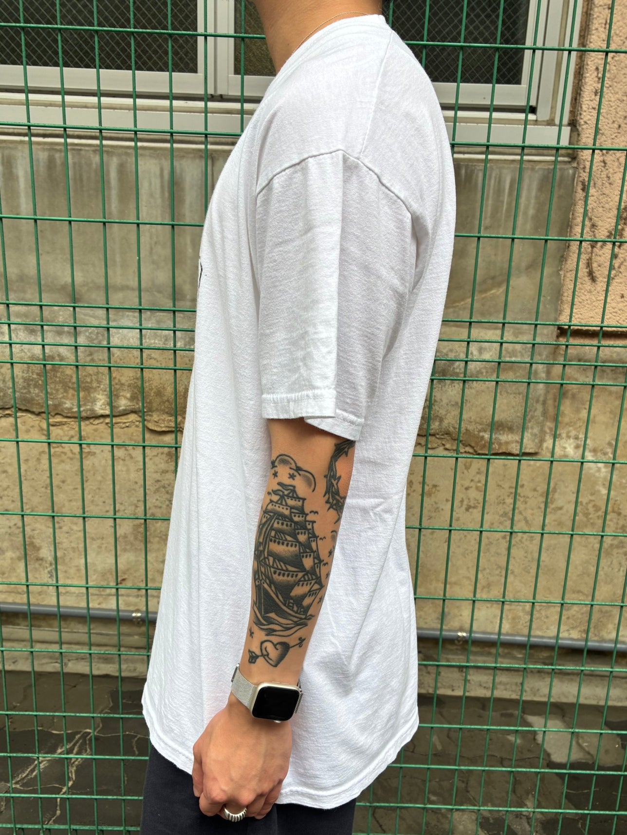 00's「INSERT COIN / PLAY / GAME OVER」 ホワイトTシャツ