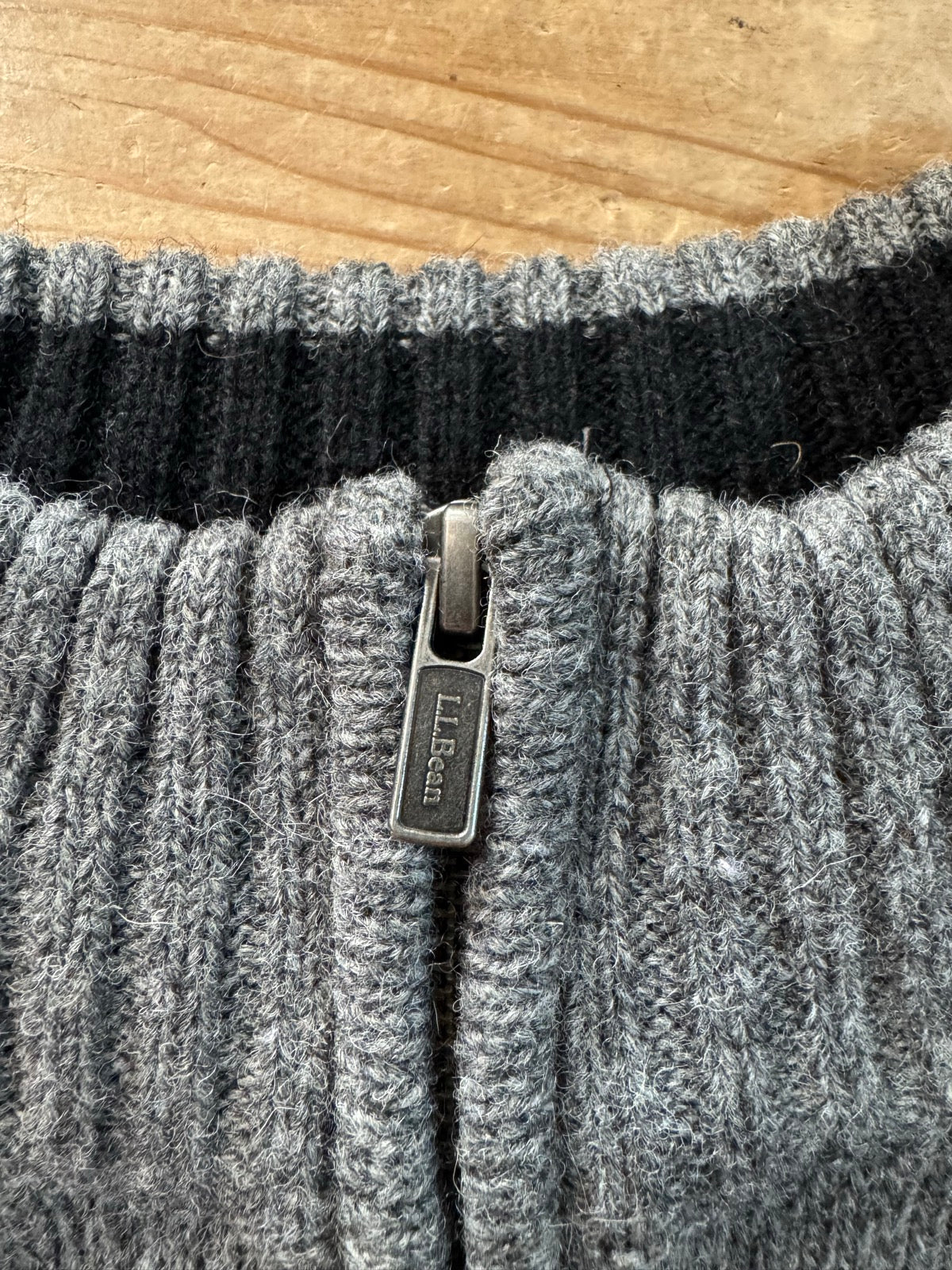 90's L.L.BEAN「half zip」ニットセーター