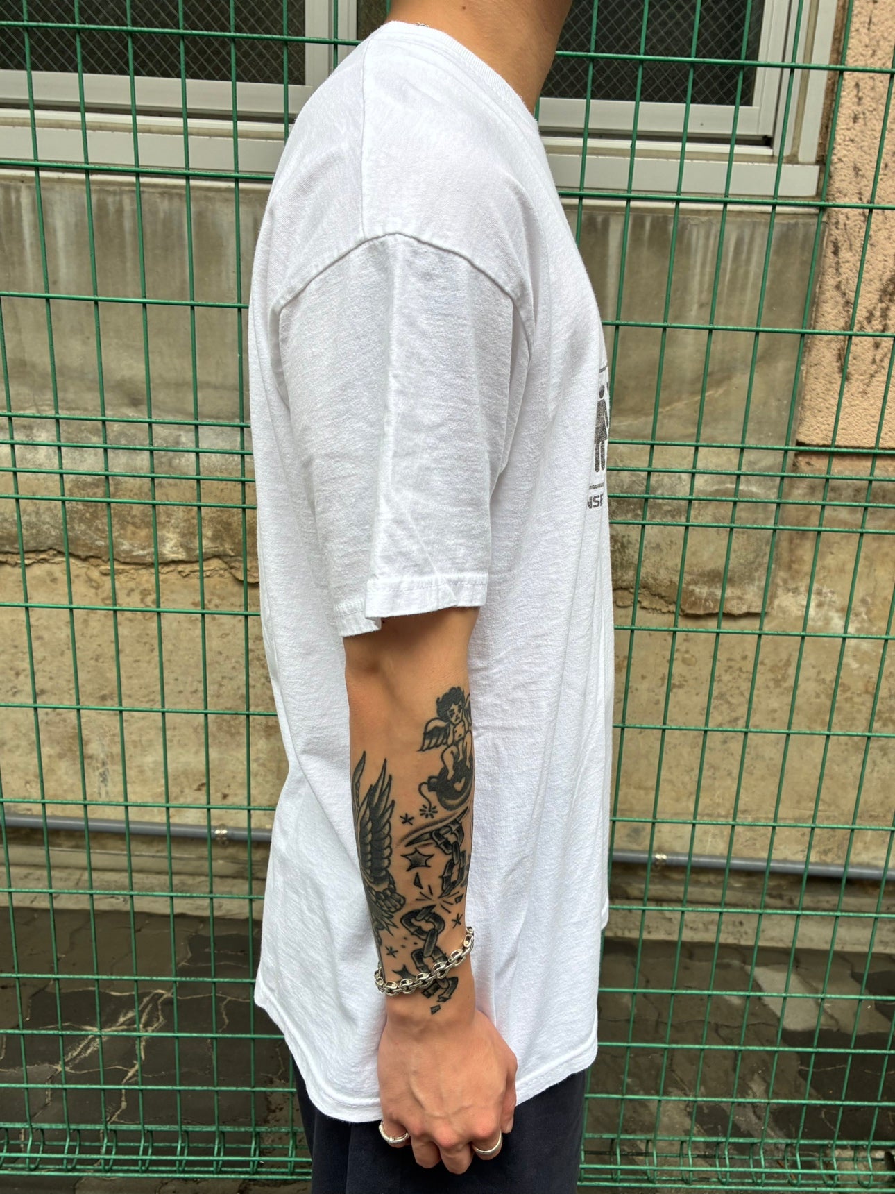 00's「INSERT COIN / PLAY / GAME OVER」 ホワイトTシャツ