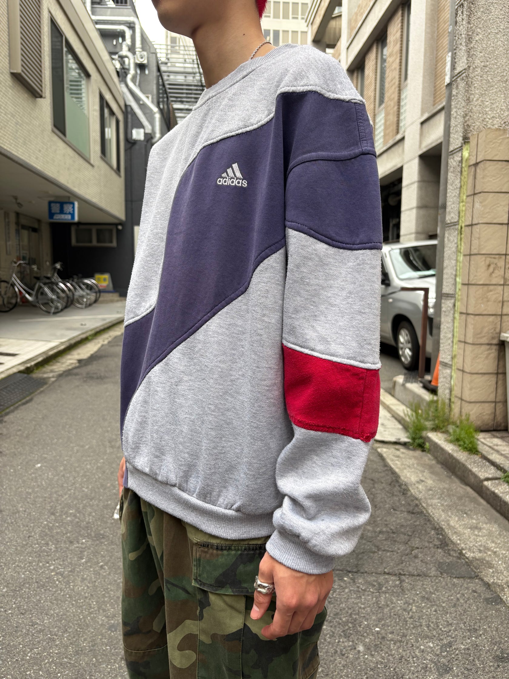 90's adidas 国旗タグ スウェット