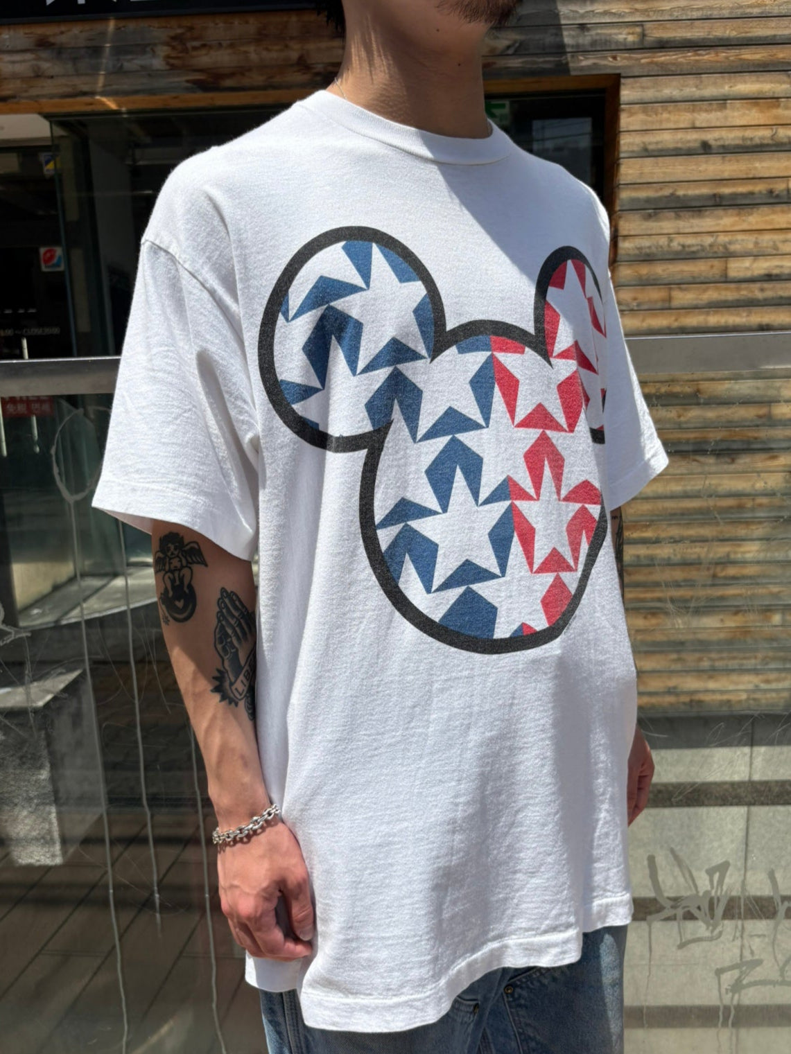 00's DISNEY「Mickey」USA製 キャラクターTシャツ