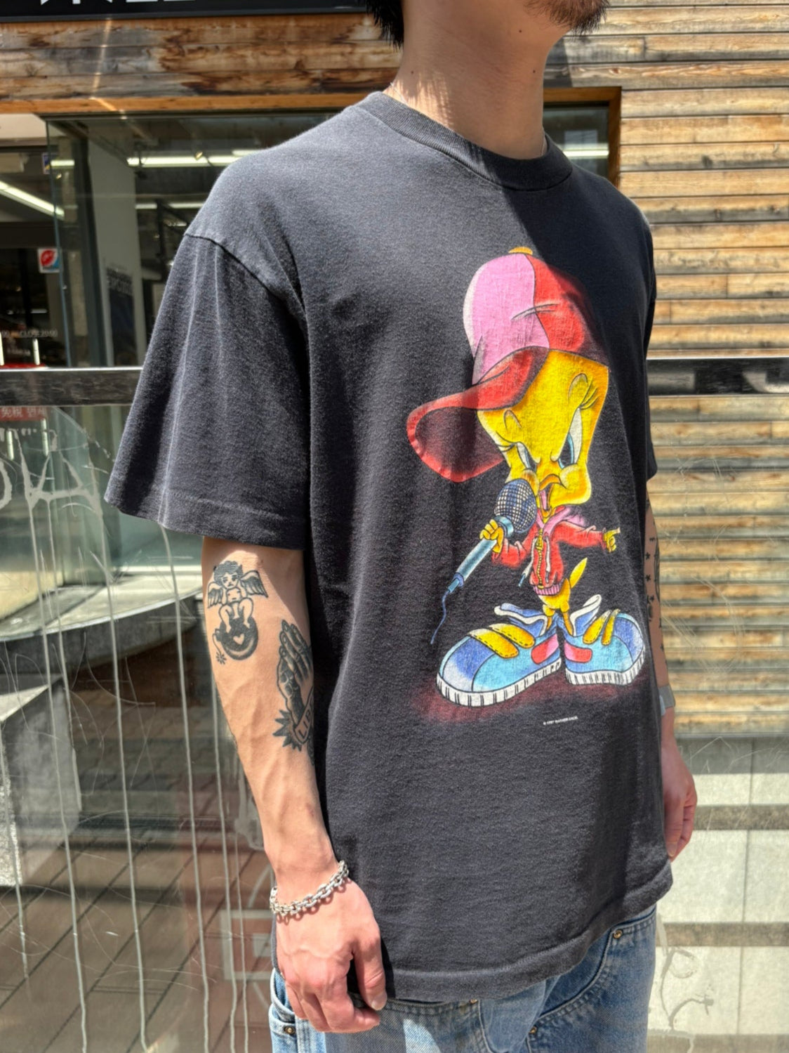 90's LOONEY TUNES 「HIPHOP TWEETY」 キャラクターTシャツ