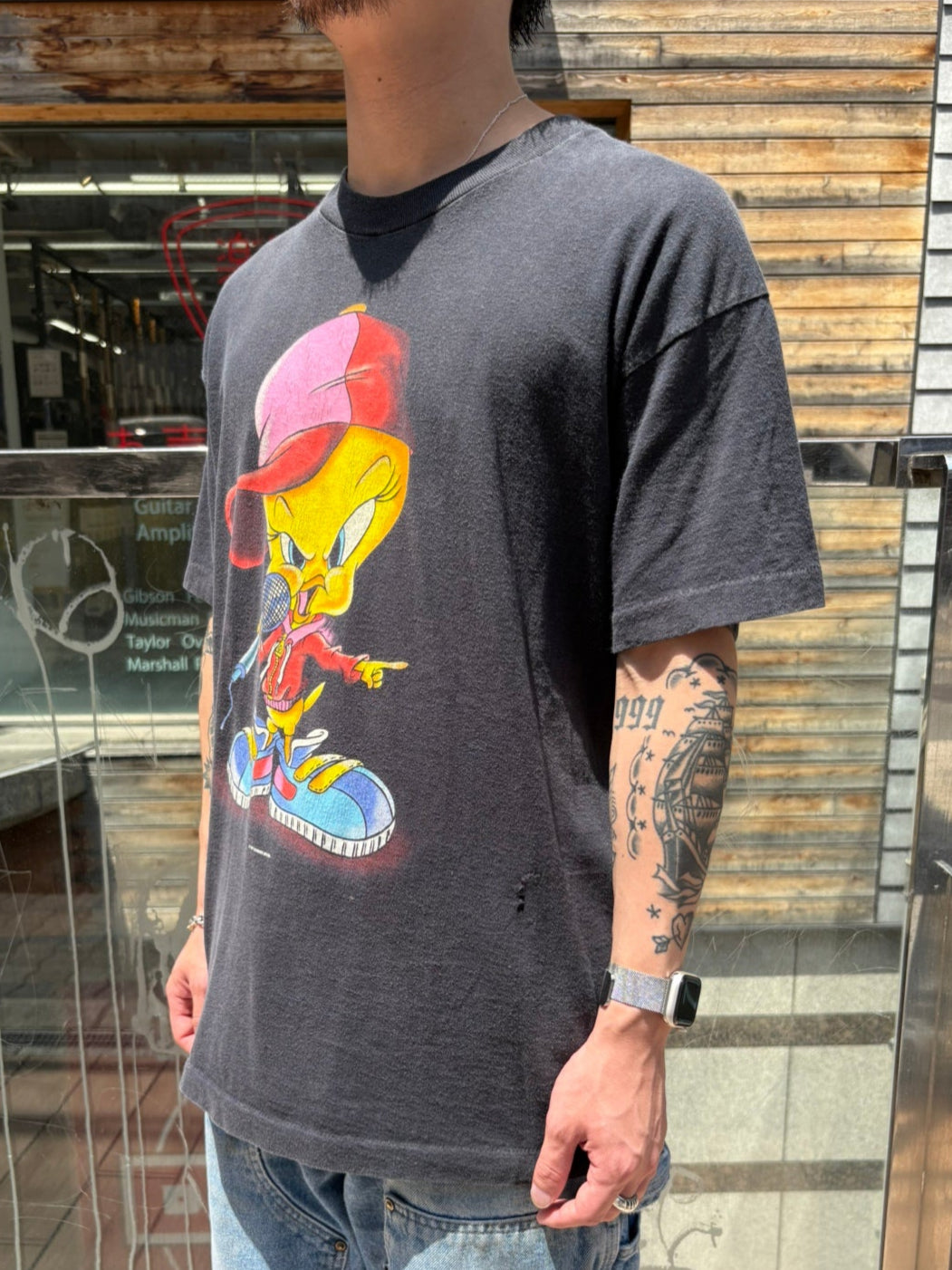 90's LOONEY TUNES 「HIPHOP TWEETY」 キャラクターTシャツ