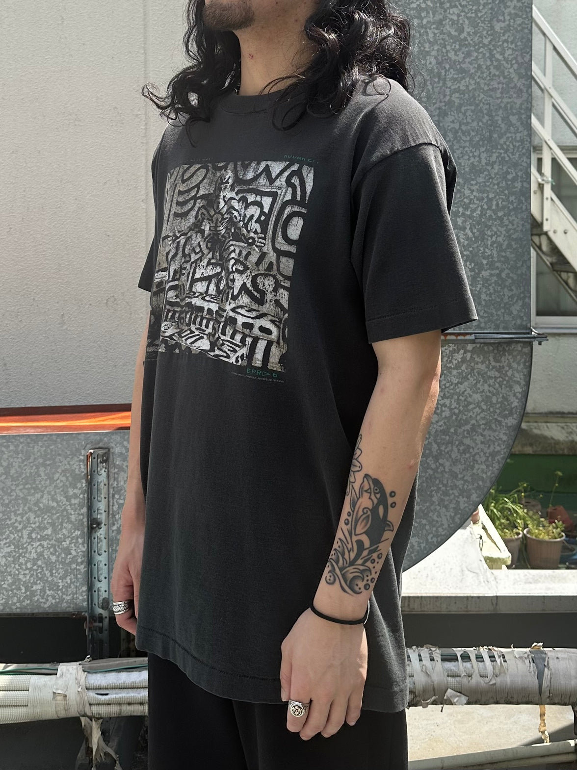 90's KEITH HARING 「ANNIE LEIBOVITZ」USA製 アートTシャツ