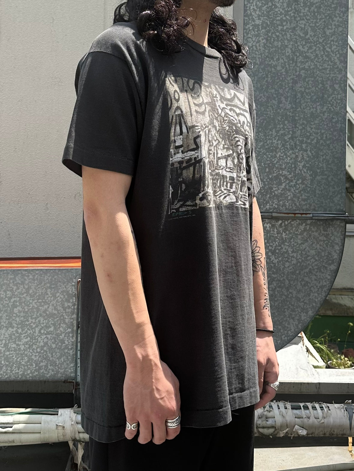 90's KEITH HARING 「ANNIE LEIBOVITZ」USA製 アートTシャツ