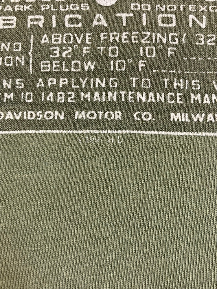 00's HARLEY-DAVIDSON「WLA-45 Motorcycle」USA製 ハーレーTシャツ