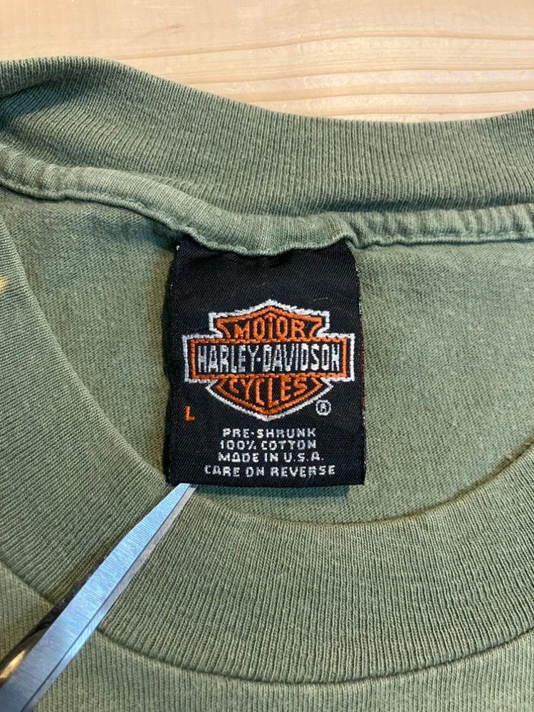 00's HARLEY-DAVIDSON「WLA-45 Motorcycle」USA製 ハーレーTシャツ