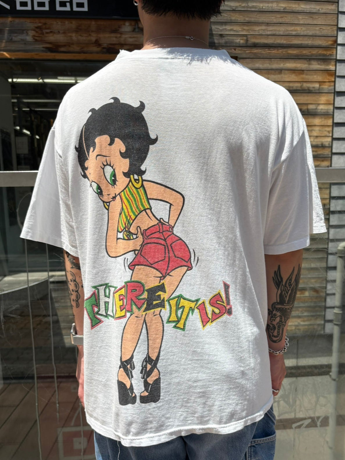 90's BETTY BOOP「BOOP! / HERE IT IS!」キャラクターTシャツ